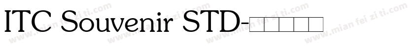ITC Souvenir STD字体转换